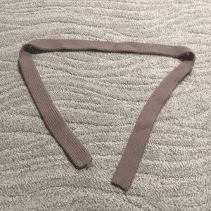 Grayish brown tie belt